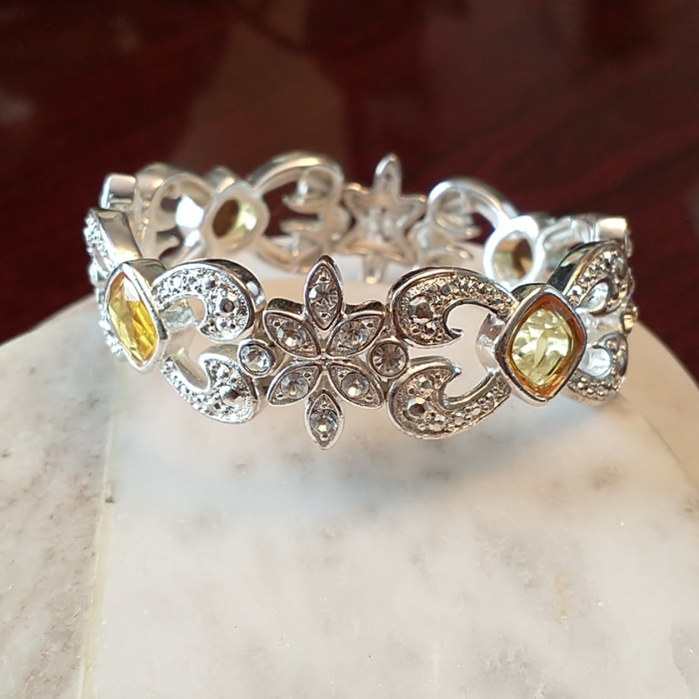 Silver tone bracelet